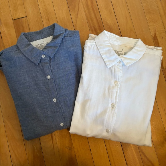 Muji Tops - Muji cotton double gauze shirts
